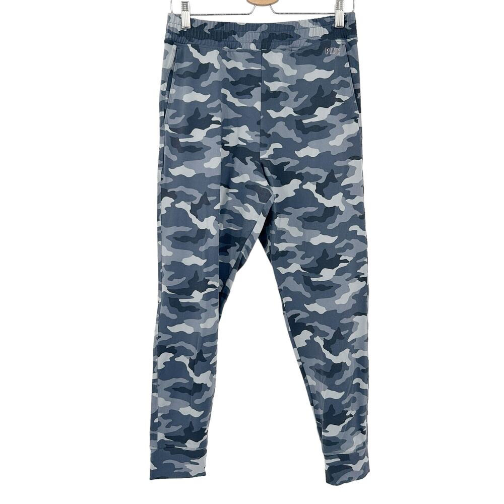 Victorias Secret VS Pink Womens Army Lounge Pull On Camo‎ Jogger Pants Size L